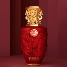 五粮液股份出品 喜福盛世 吉祥如意 浓香型白酒52度500ml 单瓶装