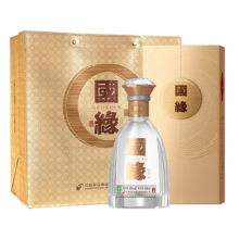 plus会员：今世缘 国缘对开 柔雅型白酒 42度 500ml*2瓶 礼盒装