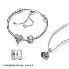 潘多拉（PANDORA）[新年礼物]守护心羽手链套装生日礼物送女友 1 28CM