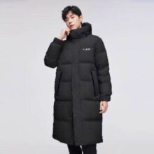 BOSIDENG 波司登 长款经典加厚情侣款连帽羽绒服