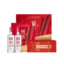 国窖1573【年货抢先购】官方 浓香型 高度白酒 生日礼物 过节送礼 52度 500mL 2瓶 神瑞抱珠礼盒