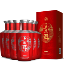 五粮液股份 五粮醇红装 浓香型白酒 50度500mL*6瓶整箱装