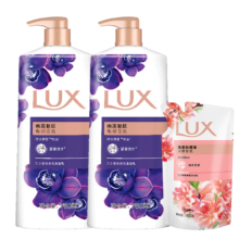 京东百亿补贴、plus会员:力士（LUX）沐浴露套装幽莲魅肤750gX2送沐浴露200g香味持久男女士留香