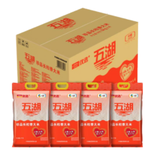京东百亿补贴、plus会员:五湖 珍品长粒香大米  10斤*4/箱