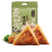 五芳斋 中华老字号 100克*10只肉粽嘉兴特产粽子量贩装美味猪肉粽1000克