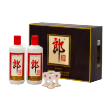 京东百亿补贴：郎酒 郎牌郎酒 酱香型白酒 53度 500ml*2瓶 礼盒装