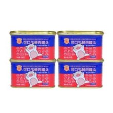 中粮出品，梅林 可口午餐肉罐头198g*4罐