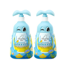 启初儿童沐浴露洗发露 感官系列好奇宝宝洗发水沐浴露二合一580ml*2