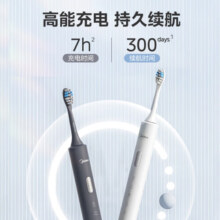 美的（Midea）电动牙刷电动牙刷成人电动牙刷智能扫振电动牙刷情侣小米白软毛男士女士便携生日礼物送男友送女友 【S1PX灰】180天续航+双键智控