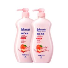 强生美肌恒日水嫩沐浴露滋润保湿蜜桃留香720g*2瓶女男家庭装官方