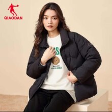 20点：乔丹羽绒服女秋冬季保暖休闲外套女士立领防寒运动服上衣