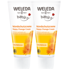 维蕾德（WELEDA）金盏花护臀膏婴儿护臀霜宝宝红屁股套装红屁屁霜75ml 护臀膏75ml*2