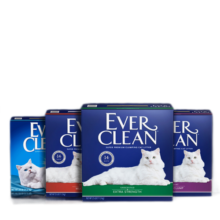 铂钻（EverClean）铂钻猫砂进口高效除臭爆款膨润土活性炭除臭猫砂 蓝标 25磅11.3kg 【热销】蓝标-双重除臭-11.3kg