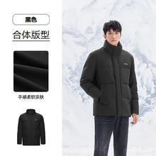 海澜之家 90绒新轻商务印花立领羽绒服HWRAW4W080A