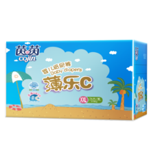茵茵cojin薄乐C纸尿裤婴儿超薄透气尿不湿XXL码76片(15kg以上)尿片