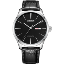 西铁城（CITIZEN）自动机械小牛皮表带时尚休闲经典商务防水日历男表NH8350-08E