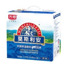 淘宝百亿补贴：光明 莫斯利安 常温原味酸奶 200g*12盒