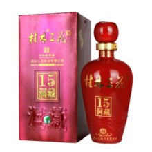 桂林【三花酒官方店】桂林三花酒52度高度米香型白酒象山洞藏收藏送礼 52度 500mL 1瓶 （洞藏十五）