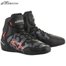 Alpinestars Faster3 a星摩托车四季骑行鞋机车鞋城市防摔摩托短靴骑士靴 123黑白红 40