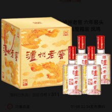 京东百亿补贴、plus会员:泸州老窖 六年窖头曲 浓香型白酒 52度500ml*4瓶整箱装 凤鸣祥瑞礼盒