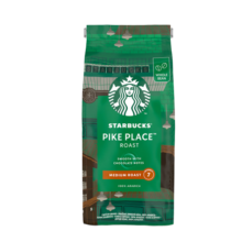 星巴克（Starbucks）烘焙咖啡豆 派克市场 中度烘焙美式黑咖啡 2袋*200g 可做26杯