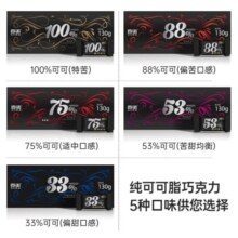 百诺黑巧克力纯可可脂西非可可100%0添加蔗糖无蔗糖零食盒装130g 100%可可盒装130g