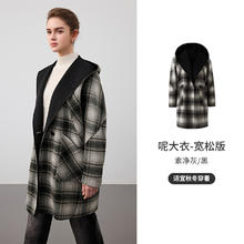 纳维凯尔 navigare [羊毛]Navigare意大利小帆船双面呢大衣女士春季新款高端毛呢外套
