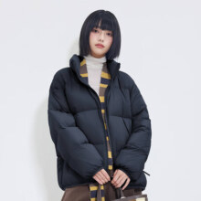 京东百亿补贴：京东京造 羽绒服女冬季立领面包服冬季外套女