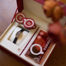 飞亚达（FIYTA）倾城系列女士石英表复古小可可纤薄椭圆手表超可礼盒美国缪斯银奖 【主推】超可礼盒|小棕表