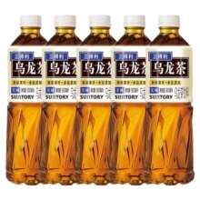 7日20点开始、百亿补贴万人团：SUNTORY三得利乌龙茶无糖 500ml*5瓶 0糖0脂茶多酚饮料