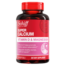 PLUS会员：Schiff 旭福 钙镁片液体钙维生素d片 90粒 *3件