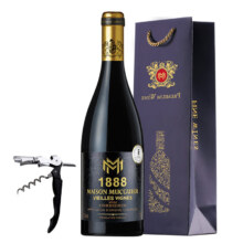 莫格庄园 法国原瓶进口AOC级红酒14.5度干红葡萄酒 送礼品袋+开瓶器