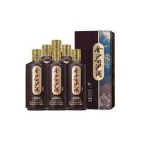 金沙 回沙酒 53度酱香型大曲坤沙白酒 53%vol 500mL 6瓶
