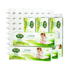雨森（YUSEN）无芯卷纸天然柔滑6层58g*72卷6提卫生纸巾加厚厕纸擦手纸木浆纸