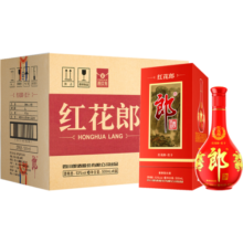 郎酒 红花郎·红十第四代 53度酱香型白酒 500mL 6瓶 整箱装