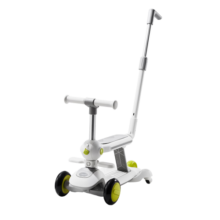 babycare六合一儿童全能滑板车1-3-6岁小孩宝宝代步车宝宝车遛娃神器 【六合一可拆卸围栏款】辛德白