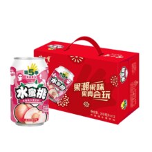 临期：健力宝第5季水蜜桃水果饮料310ML*12罐/箱（25/7）