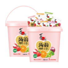 喜之郎 蒟蒻果汁果冻520g*2桶 5口味 分享装