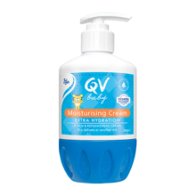 QV澳洲进口小老虎婴儿面霜保湿霜宝宝润肤擦脸 润肤乳 250g 1瓶 小老虎面霜按压装