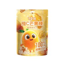百草味 维C芒果棒42g 儿童零食水果条 6支装