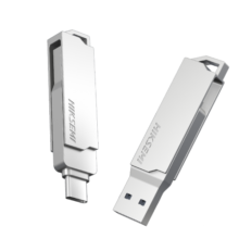 海康威视（HIKVISION）128GB Type-C双接口手机U盘大容量X307C银色 USB3.2高速两用双头U盘华为小米苹果手机电脑通用优盘
