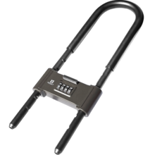 RESET玻璃门锁U型密码锁双开门锁办公室商铺门锁密码挂锁42cm RSTU5