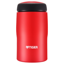 PLUS会员：虎牌（TIGER）不锈钢保温杯原装进口男女水杯 深红色240ML