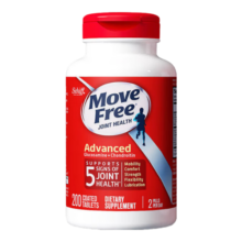 益节movefree氨糖维骨力软骨素营养中老年钙片50岁以上老人补钙 红瓶200片*2瓶装