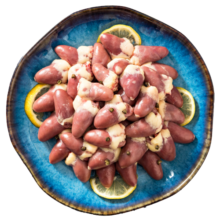 六和 单冻鸡心 2斤 白羽鸡冷冻鸡心烧烤食材