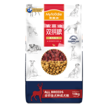 麦富迪鹿肉双拼狗粮成犬粮泰迪贵宾金毛拉布拉多柴犬全犬种通用型 10kg
