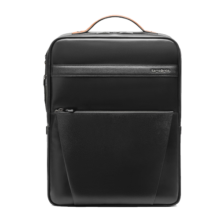 新秀丽（Samsonite）男士双肩包14英寸大容量商务背包牛皮电脑包TM0*09001