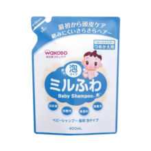 和光堂Wakodo婴儿洗发水 儿童保湿滋润护发泡沫洗发液 替换装400ml