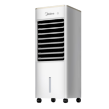 美的（Midea）空调扇制冷冷风机冷风扇强力冷气机家用加水冰晶制冷气扇客厅卧室节能省电加湿降温立式单冷蒸发式 AAB10A 白色