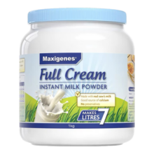 再补券、plus会员：美可卓 Maxigenes 蓝不够嘛滴胖子全脂澳洲进口牛奶粉1kg+凑单品
